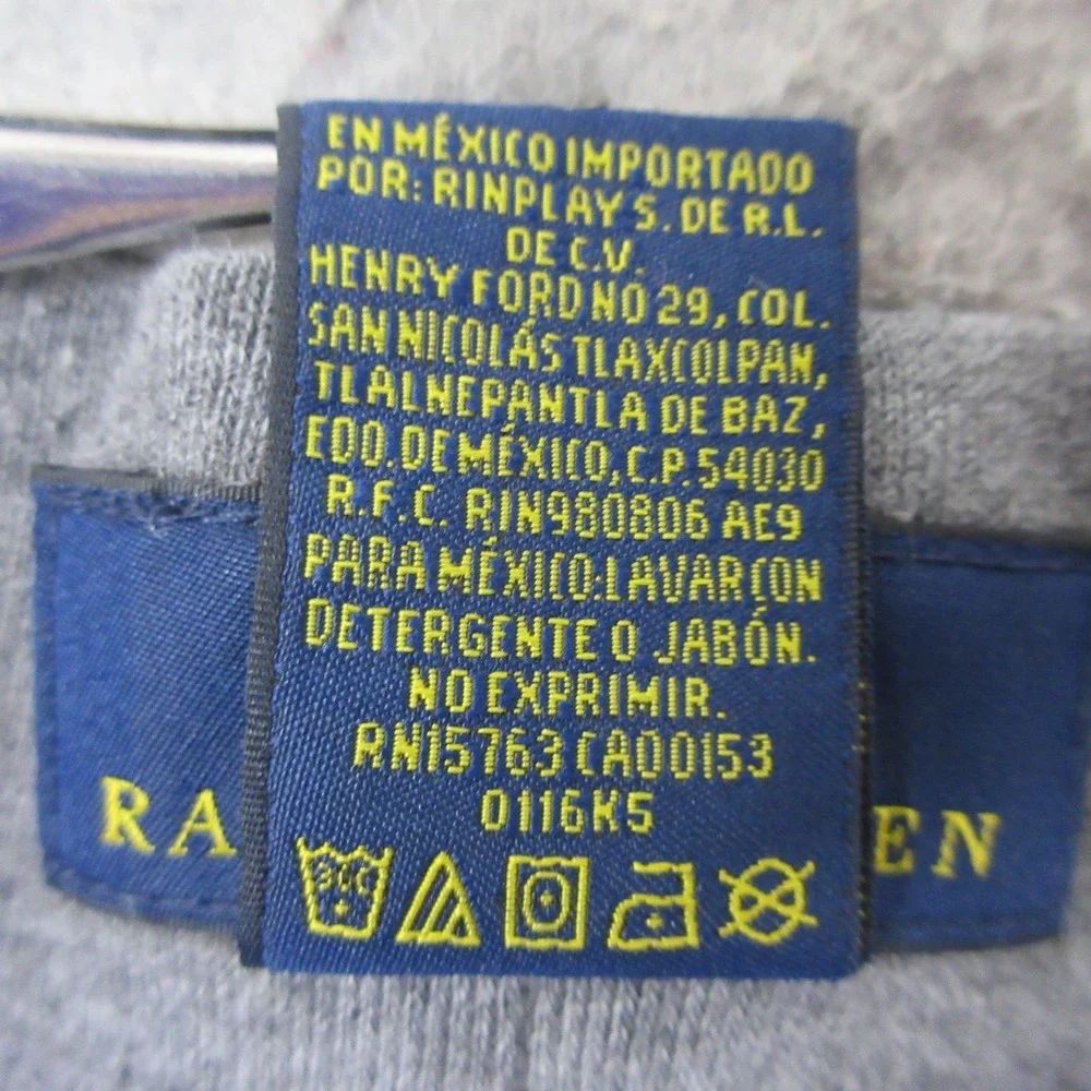 Polo Ralph Lauren Waffle Knit Lounge Short Men M Gray Thermal Drawstring Comfort